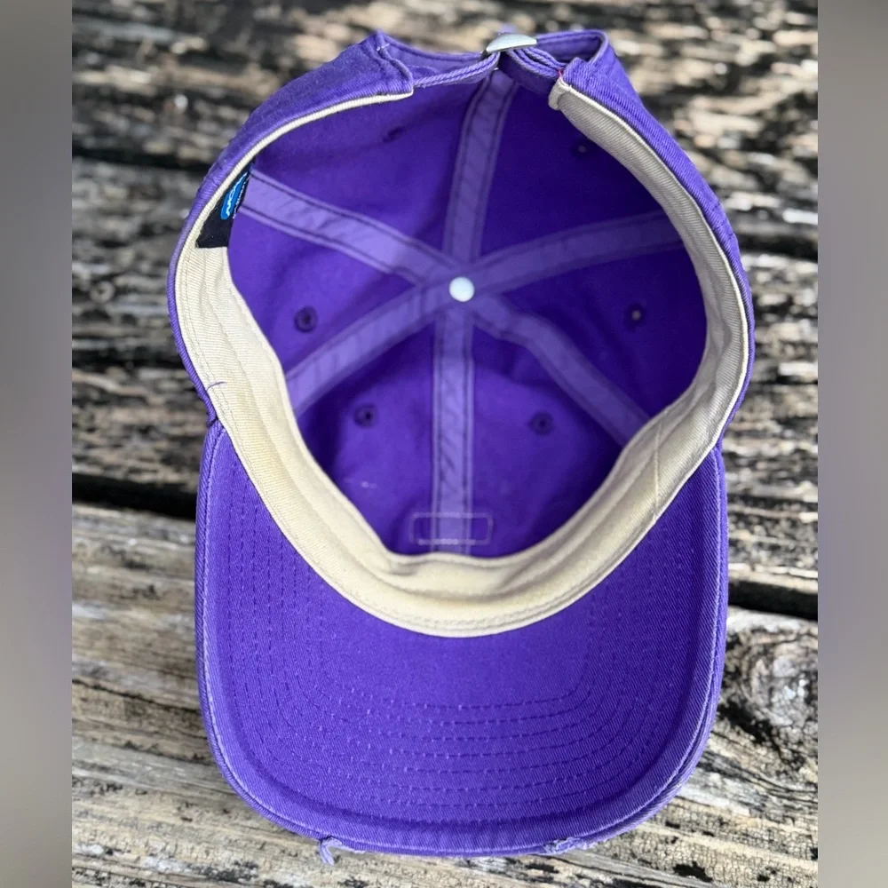 NCAA Louisiana State University LSU Tigers Adjustable Purple Distressed Cap T4